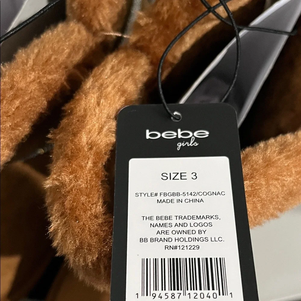 Bebe Brown Boots with Sparkling Strap